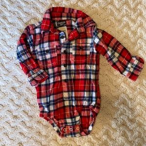 Plaid onesie